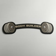 Body Builder Dumbbell Floor Mat (3 mm Thick) | Gym Weight Bar Design Mat for Home Gym, Fitness Room & Workout Decor