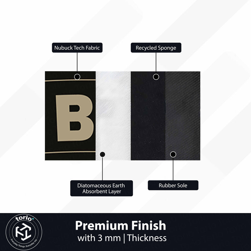 Body Builder Dumbbell Floor Mat (3 mm Thick) | Gym Weight Bar Design Mat for Home Gym, Fitness Room & Workout Decor