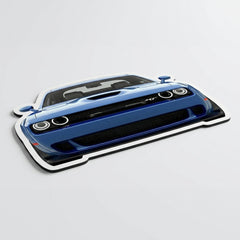 Dodge Challenger SRT Front Cut Floor Mat | Anti-Slip 3mm Rubber Rug | Easy-Clean Car Design Doormat for Home & Garage