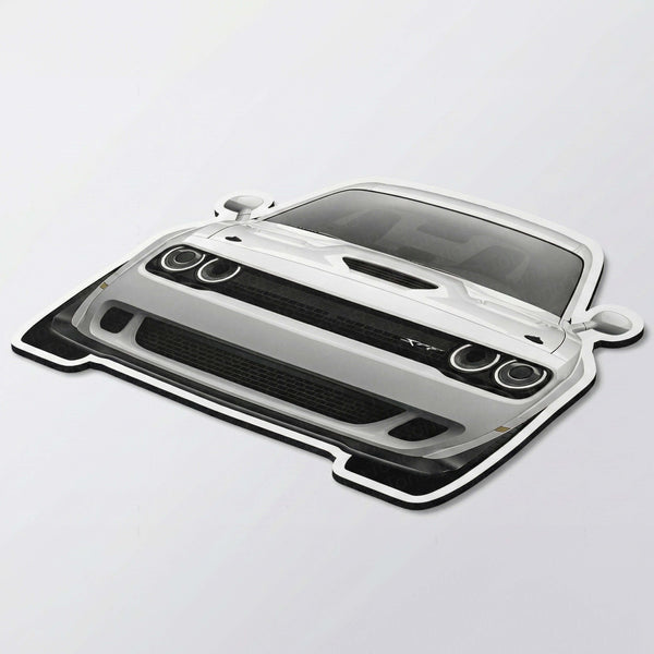 Dodge Challenger Floor Mat | Anti-Slip 3mm Absorbent Muscle Car-Style Rug | Easy Clean Waterproof Designer Mat for Home, Garage & Man Cave