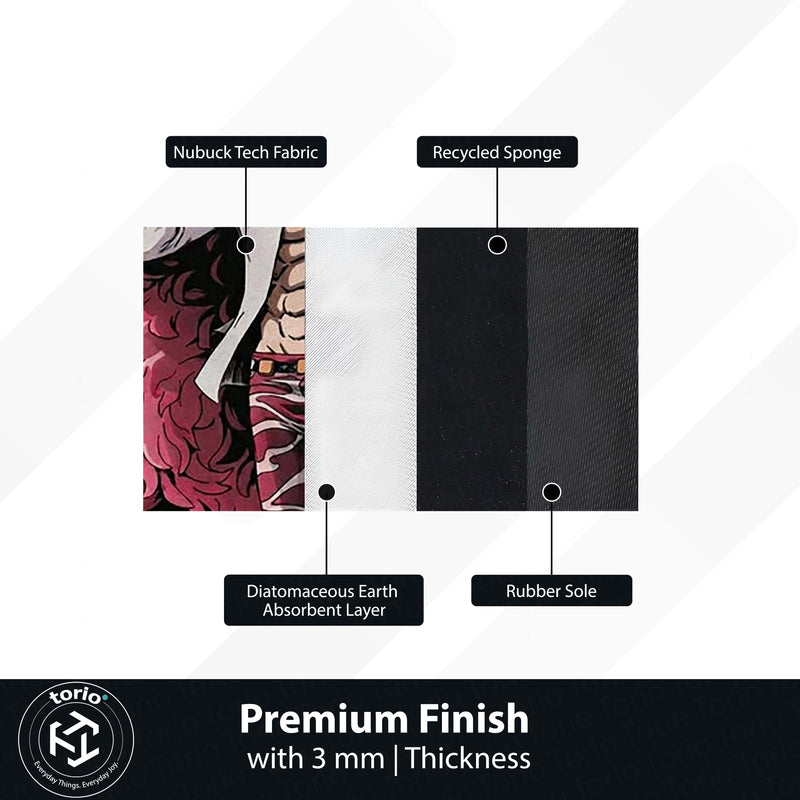 Doflamingo Anime Area Rug | One Piece Villain Floor Mat | Donquixote Doflamingo Poster Style Rug for Bedroom, Gaming Room & Otaku Decor