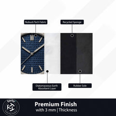 Audemars Piguet Royal Oak Blue Dial Watch Floor Mat (3 mm Thick) | Luxury Watch Shaped Cut-Out Rug for Bedroom, Gaming Room & Watch Collector Décor