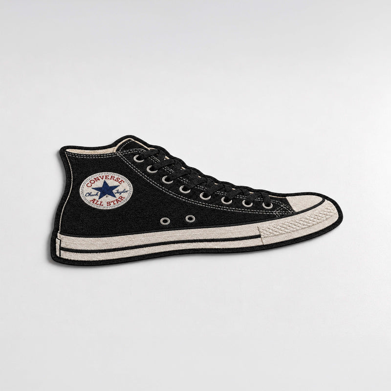 Converse Chuck Taylor All Star High-Top Cut-out Flat Rug | Classic Canvas Sneaker Floor Rug | Premium Streetwear Room Decor