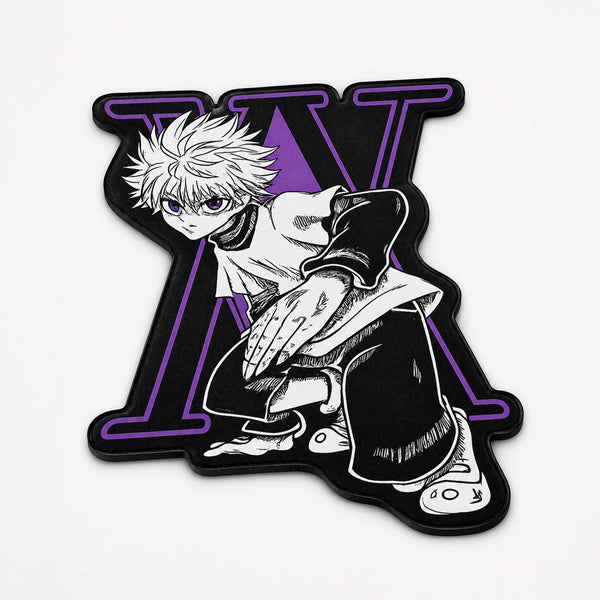 Killua Zoldyck Hunter × Hunter Cut-out Flat Rug | Iconic Anime Character Floor Rug | Premium Anime Gaming Room Decor