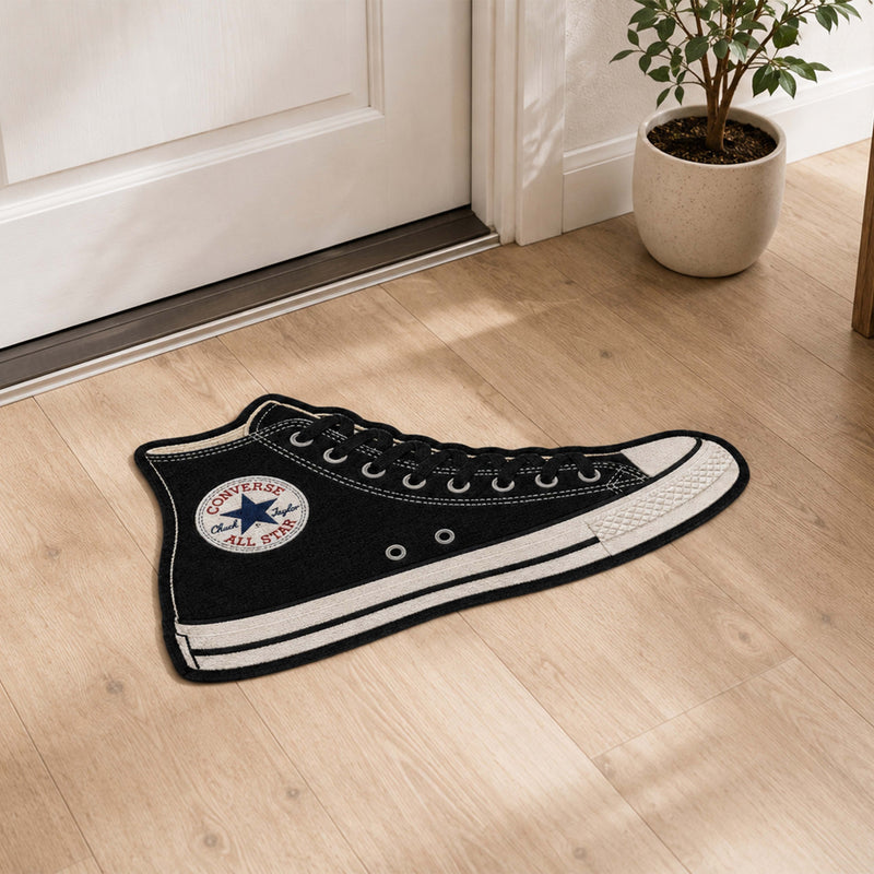 Converse Chuck Taylor All Star High-Top Cut-out Flat Rug | Classic Canvas Sneaker Floor Rug | Premium Streetwear Room Decor