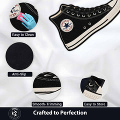 Converse Chuck Taylor All Star High-Top Cut-out Flat Rug | Classic Canvas Sneaker Floor Rug | Premium Streetwear Room Decor