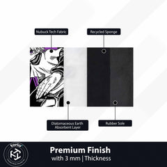 Killua Zoldyck Hunter × Hunter Cut-out Flat Rug | Iconic Anime Character Floor Rug | Premium Anime Gaming Room Decor
