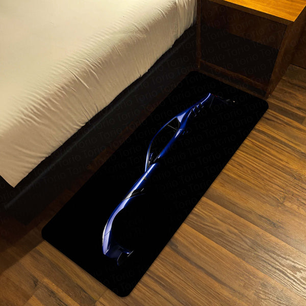 Ferrari F12tdf Top View Floor Mat (3 mm Thick) | Luxury Supercar Bedroom Bedside Runner for Automotive Home Decor