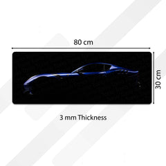 Ferrari F12tdf Top View Floor Mat (3 mm Thick) | Luxury Supercar Bedroom Bedside Runner for Automotive Home Decor
