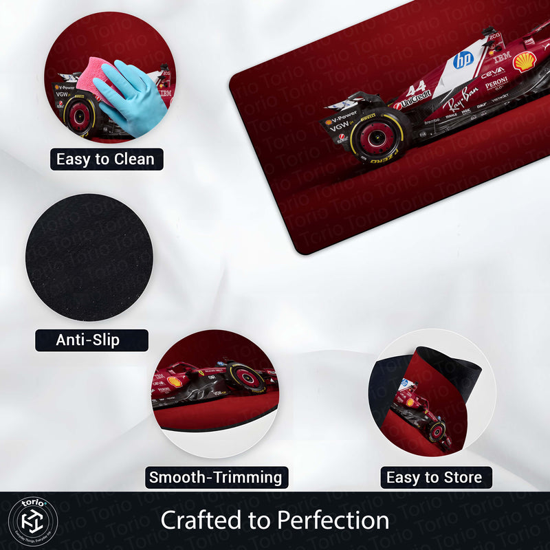 Ferrari SF-25 Formula 1 Floor Mat (3 mm Thick) | F1 Racing Car Bedroom Bedside Runner for Automotive Home Decor
