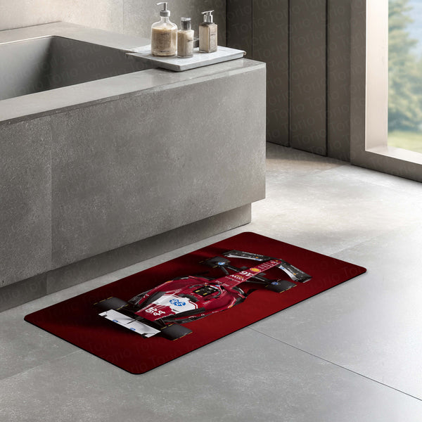 Ferrari SF-25 Formula 1 Floor Mat (3 mm Thick) | F1 Racing Car Bedroom Bedside Runner for Automotive Home Decor 01