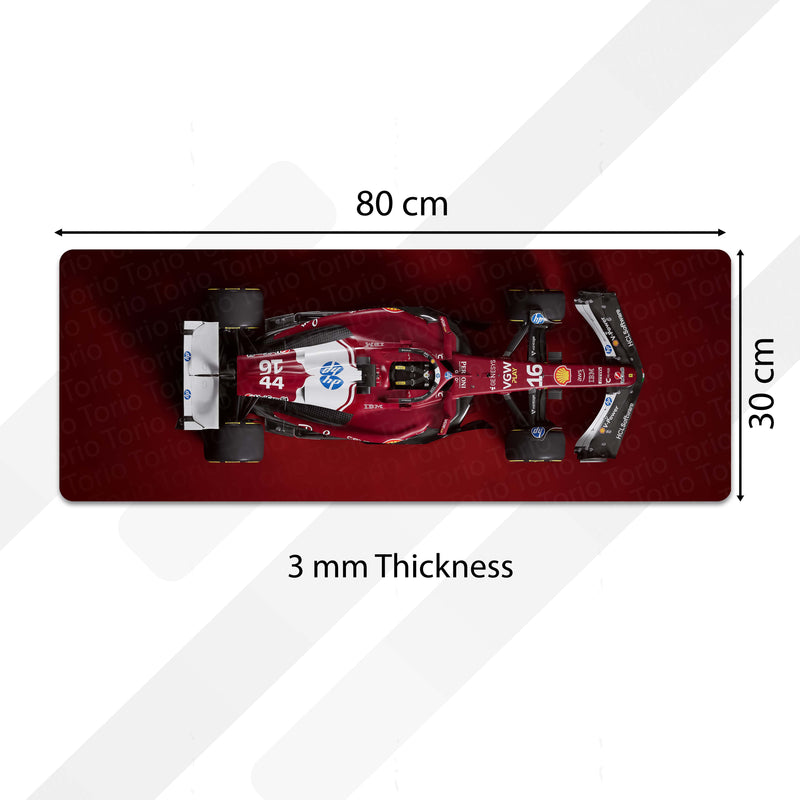 Ferrari SF-25 Formula 1 Floor Mat (3 mm Thick) | F1 Racing Car Bedroom Bedside Runner for Automotive Home Decor 01