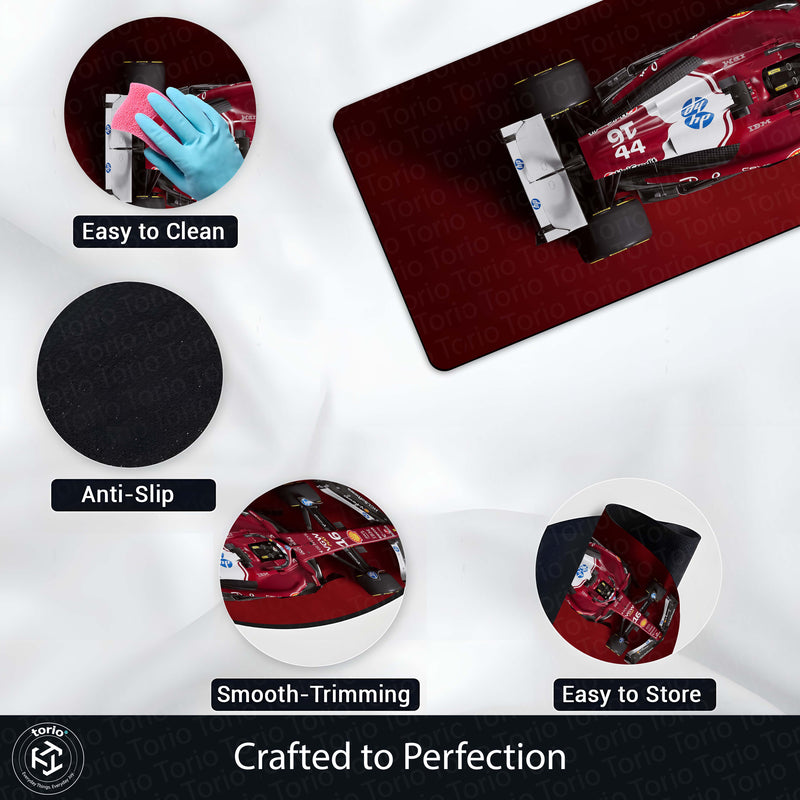 Ferrari SF-25 Formula 1 Floor Mat (3 mm Thick) | F1 Racing Car Bedroom Bedside Runner for Automotive Home Decor 01