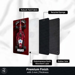 Ferrari SF-25 Formula 1 Floor Mat (3 mm Thick) | F1 Racing Car Bedroom Bedside Runner for Automotive Home Decor 01