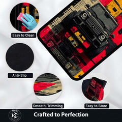 Mercedes-Benz G-Class (G-Wagon) Luxury SUV Area Flat Rug | G-Class Off-Road Automotive Artwork Flat Rug | Premium Luxury Car Area Floor Decor