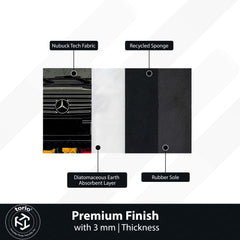 Mercedes-Benz G-Class (G-Wagon) Luxury SUV Area Flat Rug | G-Class Off-Road Automotive Artwork Flat Rug | Premium Luxury Car Area Floor Decor