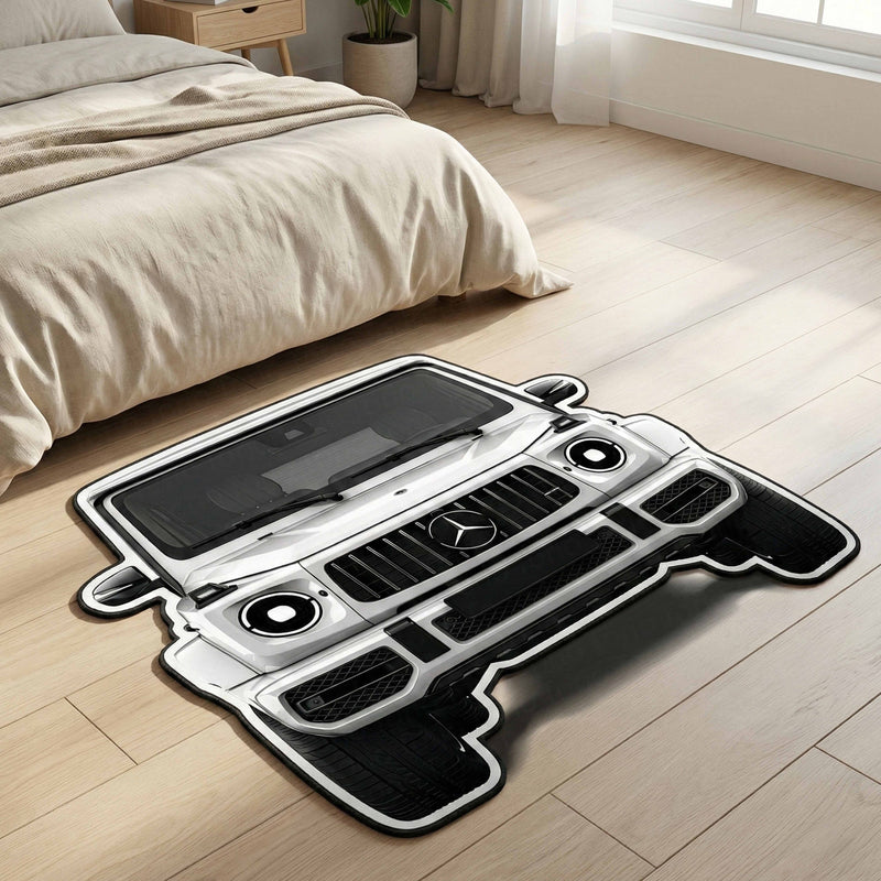Mercedes-Benz G-Wagon Inspired Floor Mat | Anti-Slip 3mm Absorbent SUV Design Rug | Easy Clean Waterproof Floor Mat for Home, Office & Garage