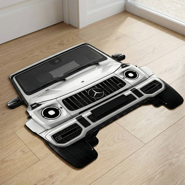 Mercedes-Benz G-Wagon Inspired Floor Mat | Anti-Slip 3mm Absorbent SUV Design Rug | Easy Clean Waterproof Floor Mat for Home, Office & Garage