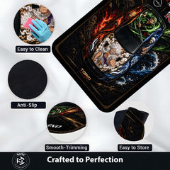 One Piece Nissan GT-R R35 Anime Area Rug | Luffy Gear 5 & Zoro Floor Mat | One Piece Gaming Rug for Bedroom, Gaming Room, Anime Setup & Otaku Decor