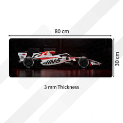 Haas VF-26 Formula 1 Floor Mat (3 mm Thick) | F1 Racing Car Bedroom Bedside Runner for Automotive Home Decor