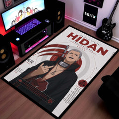 Naruto Hidan Anime Character Flat Rug | Akatsuki Hidan Art Flat Rug | Premium Anime Gaming Room Floor Decor