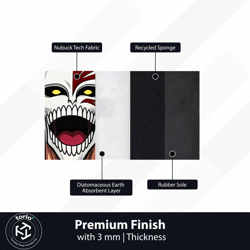Ichigo Kurosaki Hollow Mask Cut-out Flat Rug | Bleach Anime Floor Rug | Premium Soul Reaper Gaming Room Decor