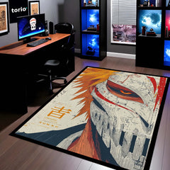 Ichigo Kurosaki Anime Area Rug | Bleach Character Floor Mat | Manga Style Rug for Bedroom, Gaming Room & Otaku Decor | Anti Slip Washable 3 mm Carpet