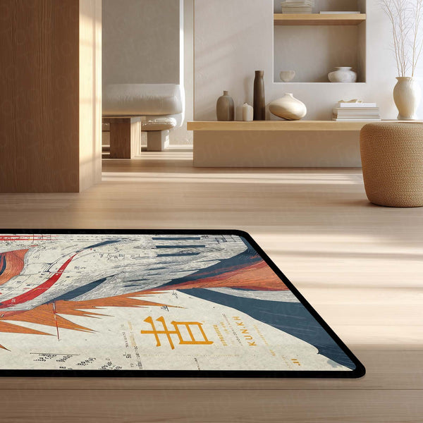 Ichigo Kurosaki Anime Area Rug | Bleach Character Floor Mat | Manga Style Rug for Bedroom, Gaming Room & Otaku Decor | Anti Slip Washable 3 mm Carpet