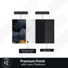 Interstellar Space Aesthetic Floor Mat | Rocket Launch Galaxy Area Rug | Anti-Slip 3mm Absorbent Floor Mat for Bedroom, Living Room, Gaming & Sci-Fi Decor