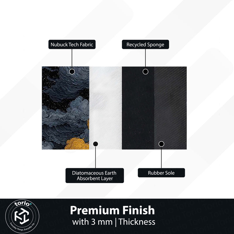 Interstellar Space Aesthetic Floor Mat | Rocket Launch Galaxy Area Rug | Anti-Slip 3mm Absorbent Floor Mat for Bedroom, Living Room, Gaming & Sci-Fi Decor
