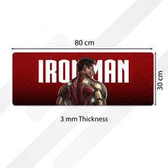 Iron Man Marvel Superhero Bedside Runner Flat Rug | Tony Stark Bedroom Runner for Gaming Room Decor
