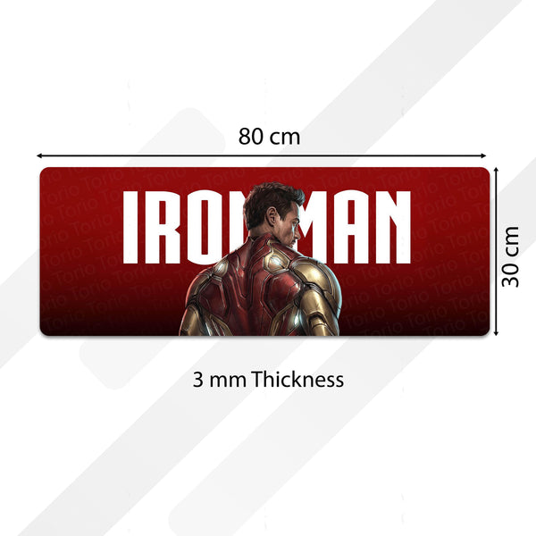 Iron Man Marvel Superhero Bedside Runner Flat Rug | Tony Stark Bedroom Runner for Gaming Room Decor
