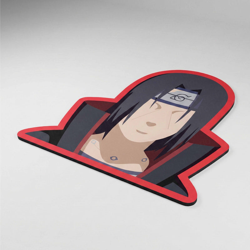 Itachi Inspired Anime Floor Mat (3 mm Thick) | Dark Shinobi Art Design for Bedroom, Gaming Room & Otaku Decor