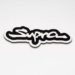 Toyota Supra Logo Script Flat Rug | JDM Supra Signature Die-Cut Flat Rug | Japanese Sports Car Garage Floor Decor