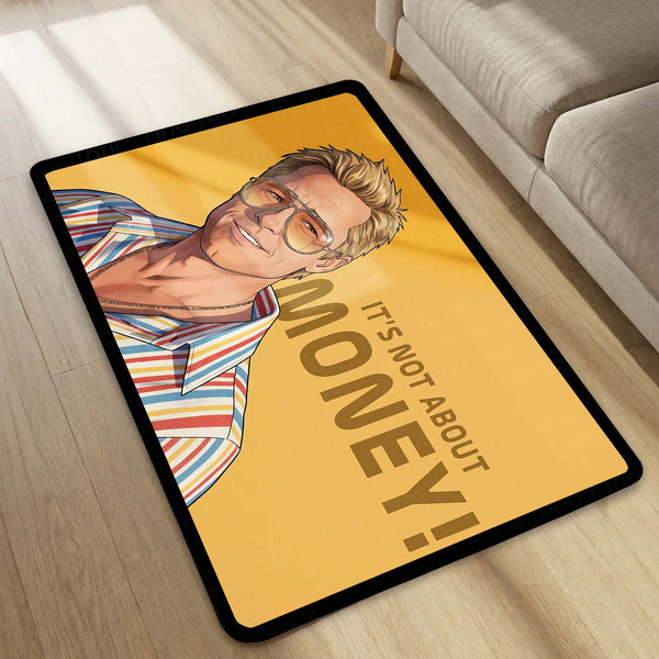 Kento Nanami Anime Quote Area Rug | Jujutsu Sorcerer Inspired Floor Mat | “It’s Not About Money” Anime Style Rug for Bedroom, Gaming Room & Otaku Decor
