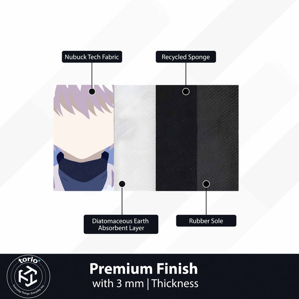 Killua Inspired Anime Floor Mat (3 mm Thick) | Lightning Assassin Art for Bedroom, Gaming Room & Otaku Decor