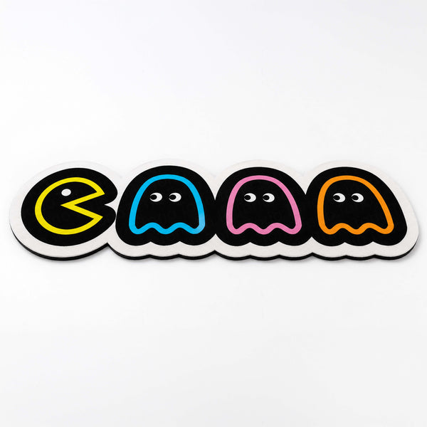 Pac-Man Ghosts Retro Gaming Flat Rug | Classic Arcade Die-Cut Flat Rug | Vintage Gamer Room Floor Decor