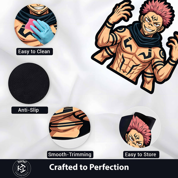 Tomura Shigaraki Cut-out Flat Rug | My Hero Academia Villain Anime Floor Rug | Premium MHA Gaming Room Decor