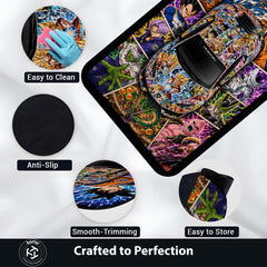 Dragon Ball Z Lamborghini Huracán Anime Area Rug | Goku & Z-Fighters Floor Mat | DBZ Gaming Rug for Bedroom, Gaming Room, Anime Setup & Otaku Decor