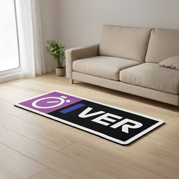 Fastest Lap Racing Inspired Floor Mat (3 mm Thick) | Motorsport Champion Energy Art for Gaming Room, Studio & Car Lover Decor