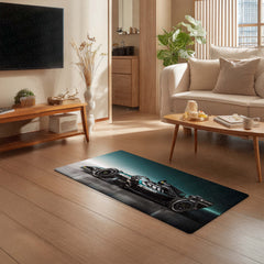 Mercedes-AMG F1 W17 E Performance Floor Mat (3 mm Thick) | Formula 1 Racing Car Bedroom Bedside Runner for Automotive Home Decor
