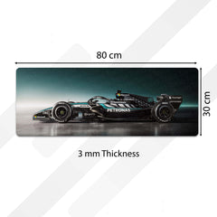 Mercedes-AMG F1 W17 E Performance Floor Mat (3 mm Thick) | Formula 1 Racing Car Bedroom Bedside Runner for Automotive Home Decor