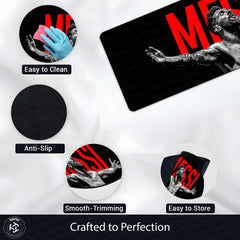 Lionel Messi Football Legend Bedside Runner Flat Rug | GOAT Soccer Bedroom Runner for Sports Fan Room Decor