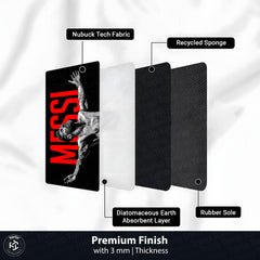 Lionel Messi Football Legend Bedside Runner Flat Rug | GOAT Soccer Bedroom Runner for Sports Fan Room Decor