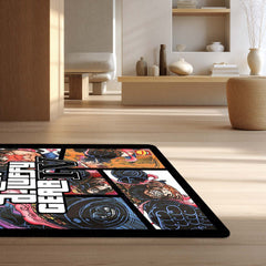 Monkey D. Luffy Gear 5 Area Flat Rug | One Piece Gear Fifth Anime Area Flat Rug | Premium Anime Gaming Room Floor Decor