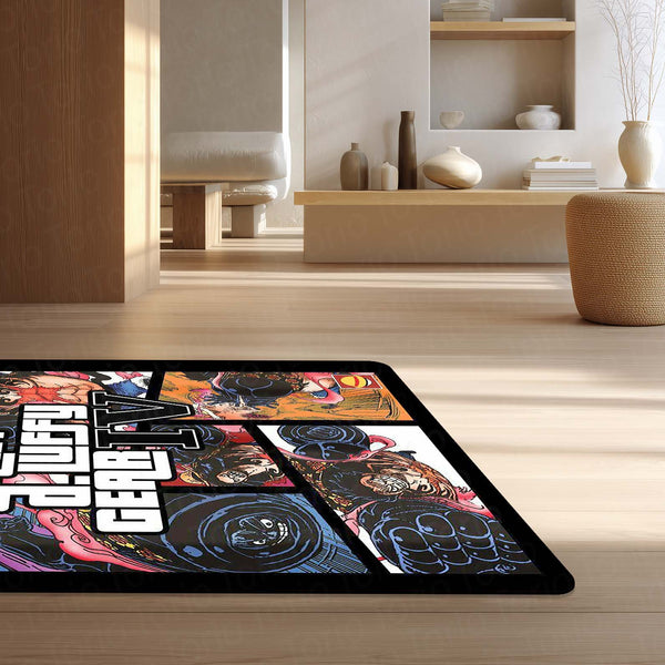 Monkey D. Luffy Gear 5 Area Flat Rug | One Piece Gear Fifth Anime Area Flat Rug | Premium Anime Gaming Room Floor Decor