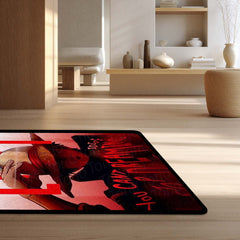 Monkey D Luffy Anime Area Rug | One Piece Straw Hat Pirate Floor Mat | Anti-Slip 3mm Absorbent Rug for Bedroom, Gaming Room, Bathroom & Otaku Decor