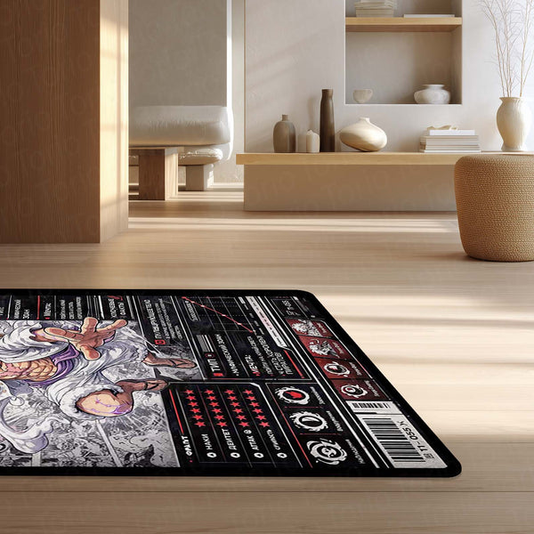 Anime Bounty Poster Area Rug | Gear 5 Luffy Floor Mat | One Piece Wanted Style Rug | Anime Carpet for Gaming Room, Bedroom & Otaku Decor