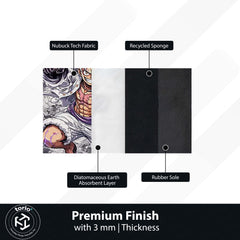 Anime Bounty Poster Area Rug | Gear 5 Luffy Floor Mat | One Piece Wanted Style Rug | Anime Carpet for Gaming Room, Bedroom & Otaku Decor