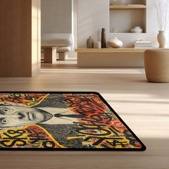Mr. Bean Iconic Comedy Area Rug | Nostalgic Rowan Atkinson Character Floor Mat | Fun & Quirky Decor for Entertainment Rooms, Dorms & Retro TV Fans